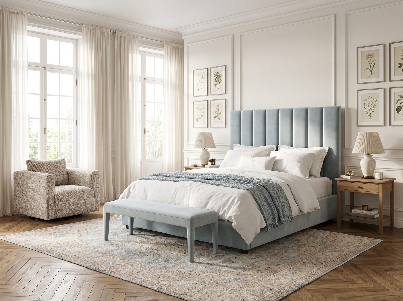 FREDDIE bed – TRANSITIONAL ELEGANCE