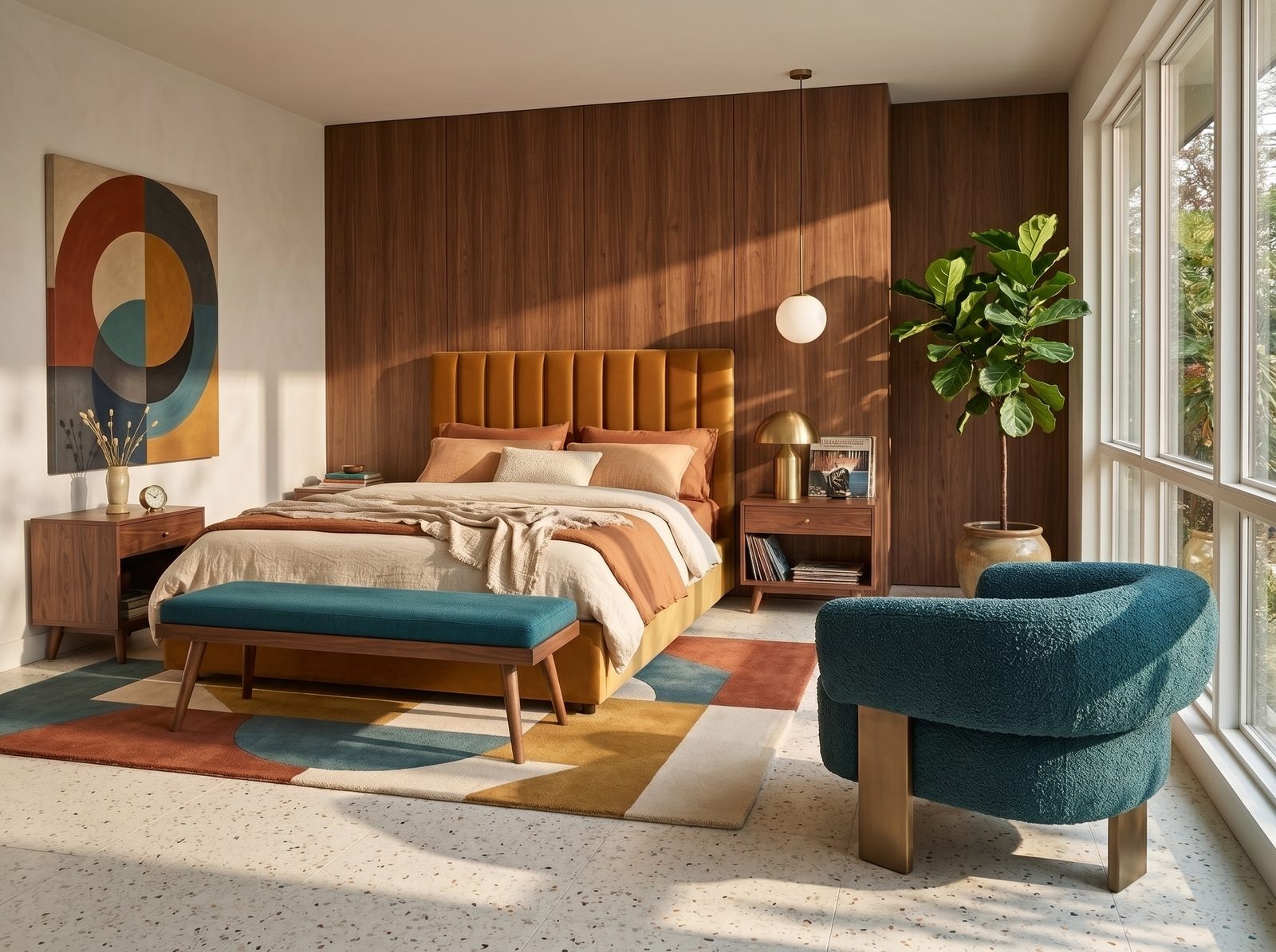 FREDDIE bed – MID-CENTURY CONTEMPORARY