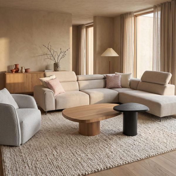 VELA · WARM MINIMALISM – σετ σαλονιού VELA, LINE, BONO – WARM MINIMALISM
